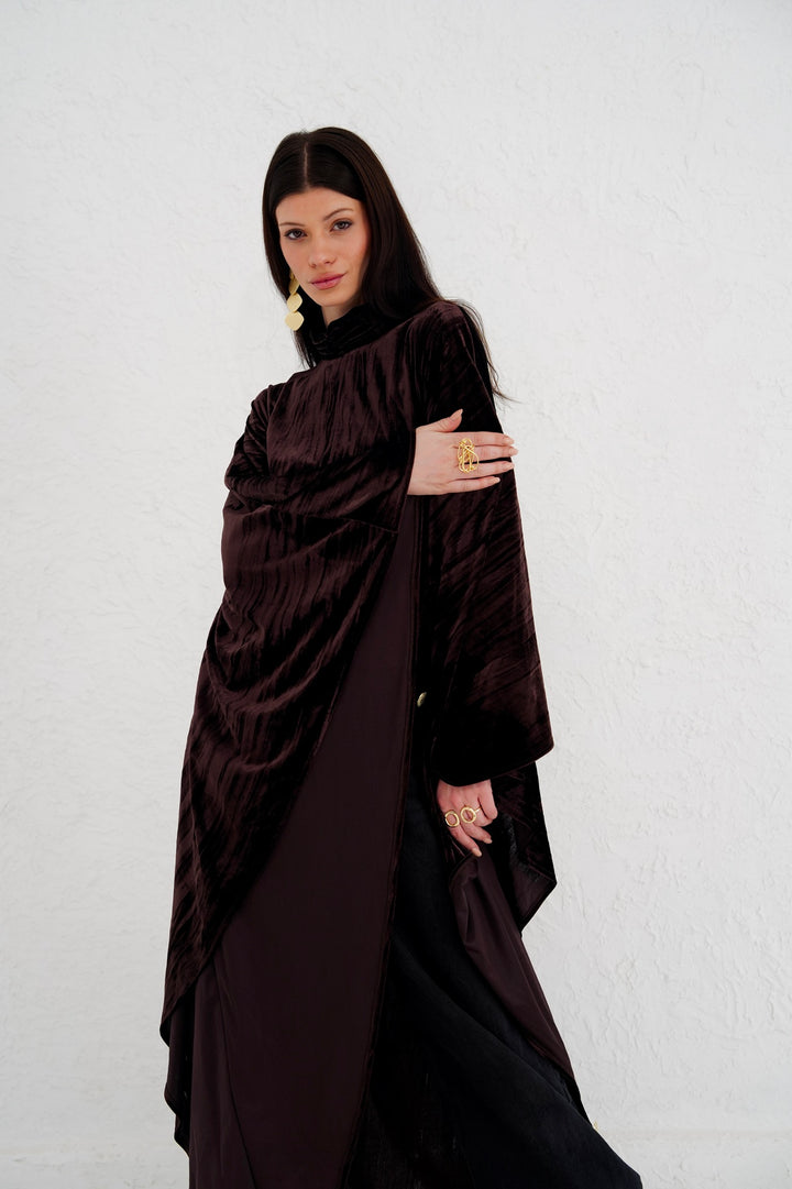 The Golden Button Velvet Blouse - PRE ORDER