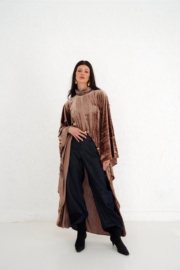 The Golden Button Velvet Blouse - PRE ORDER