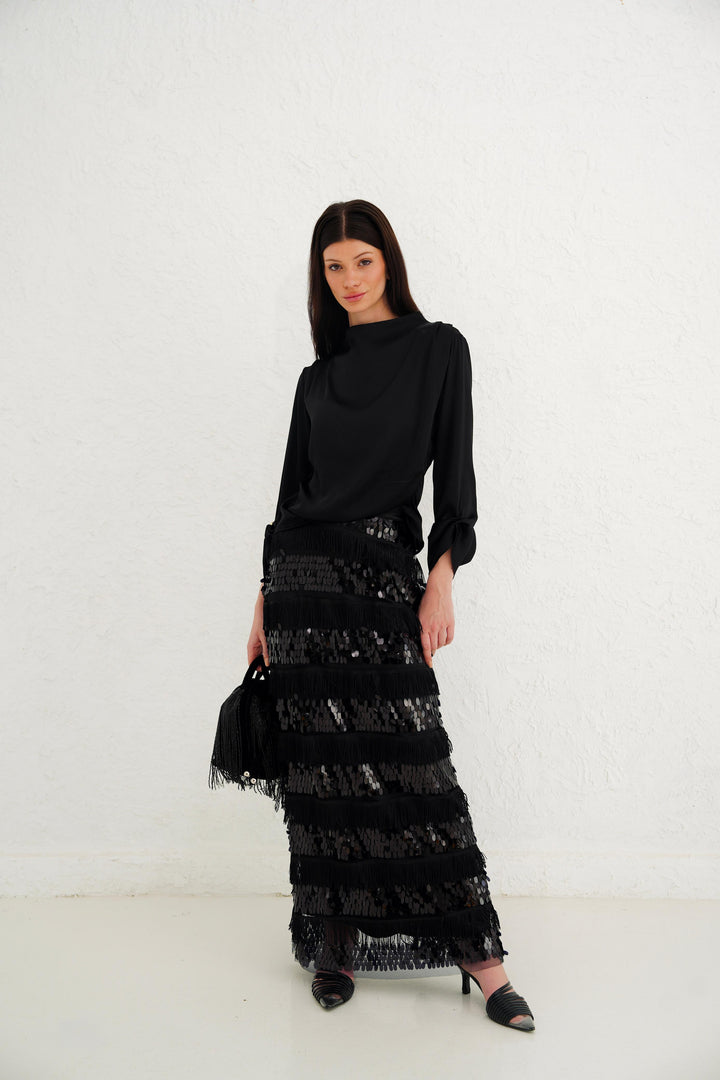 Velora Sequin Skirt