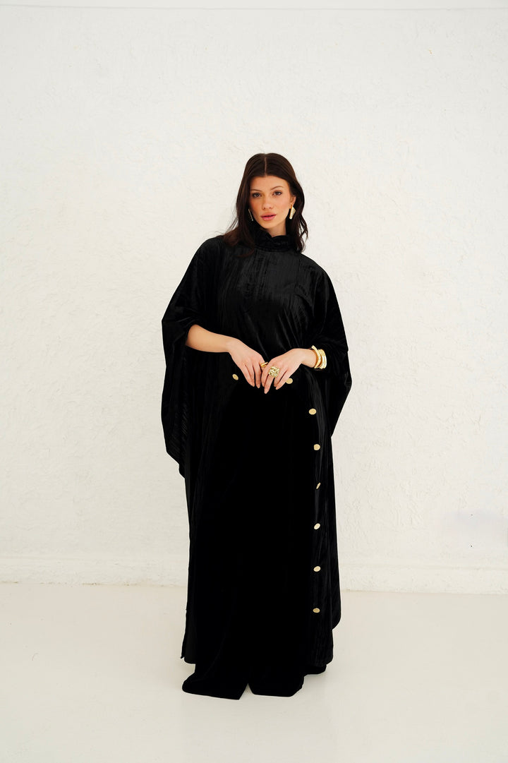 The Golden Button Velvet Blouse - PRE ORDER