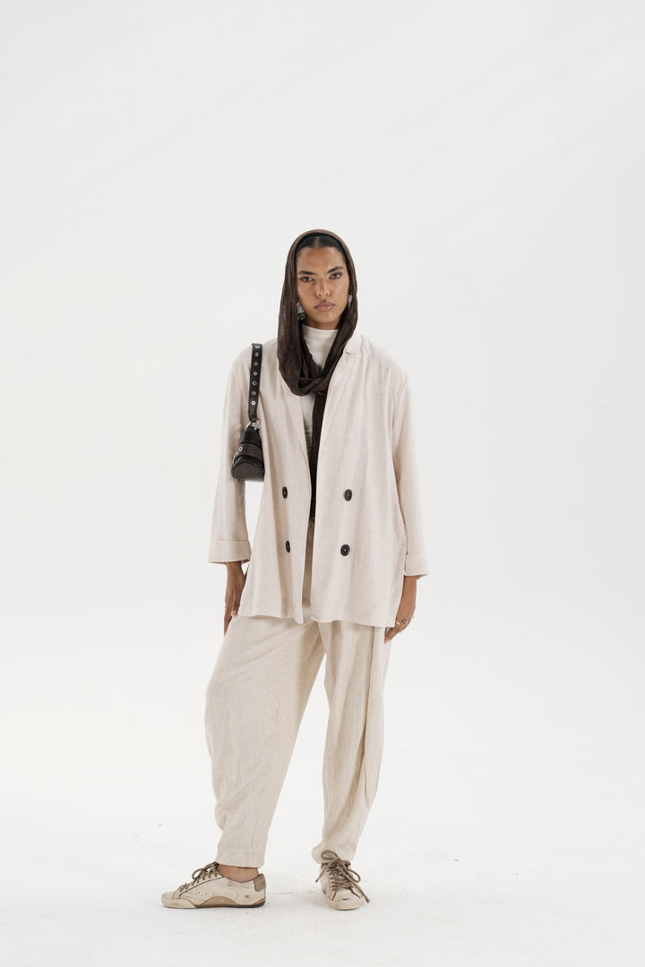 The Buttoned Slits Blazer