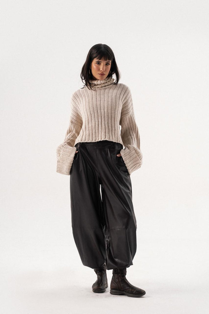 Balloon Leather Pants