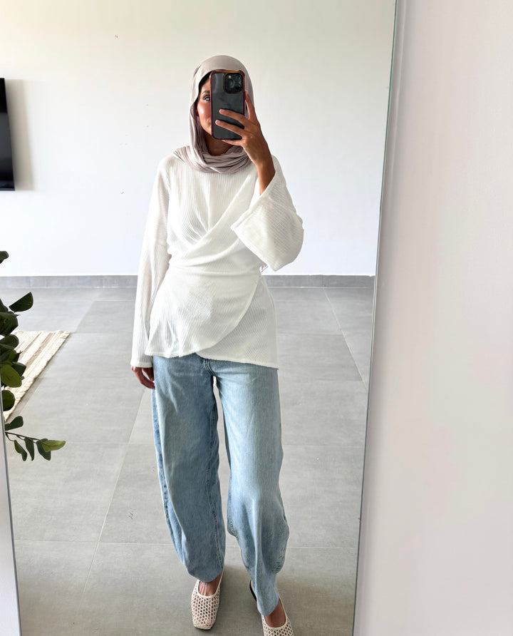 Criss Cross Top - White