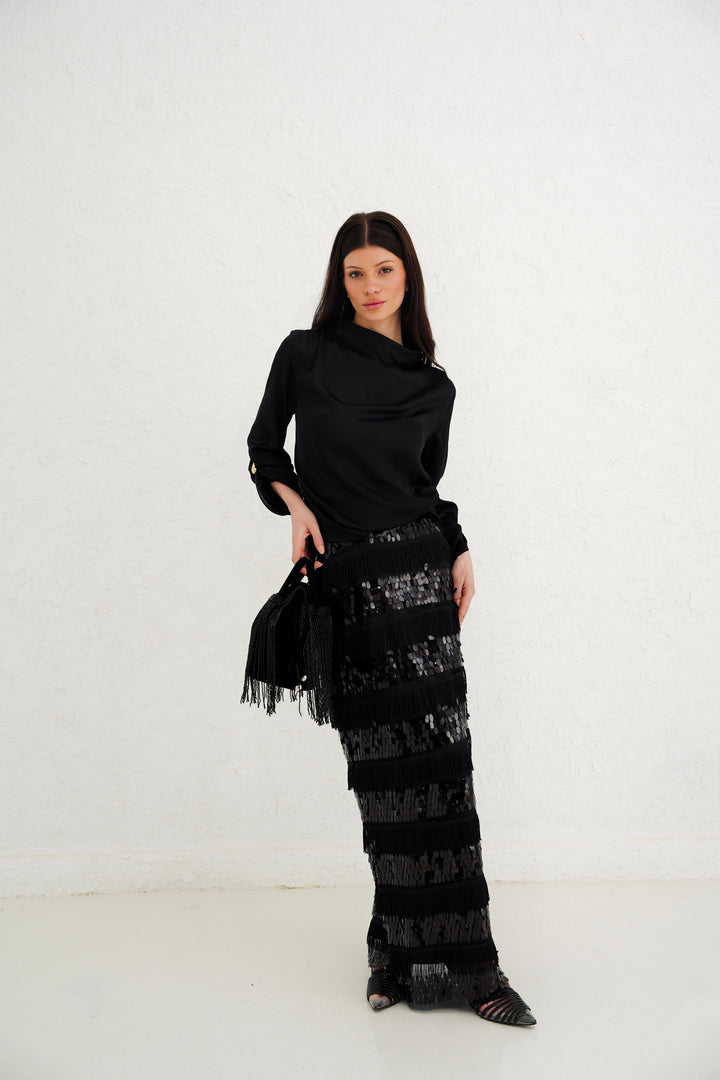 Velora Sequin Skirt