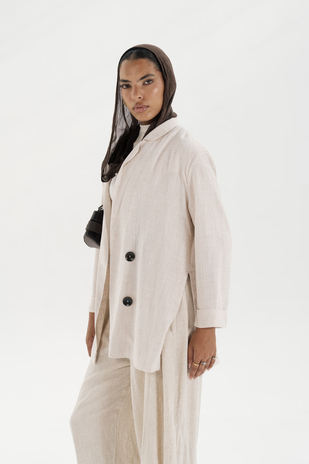 The Buttoned Slits Blazer