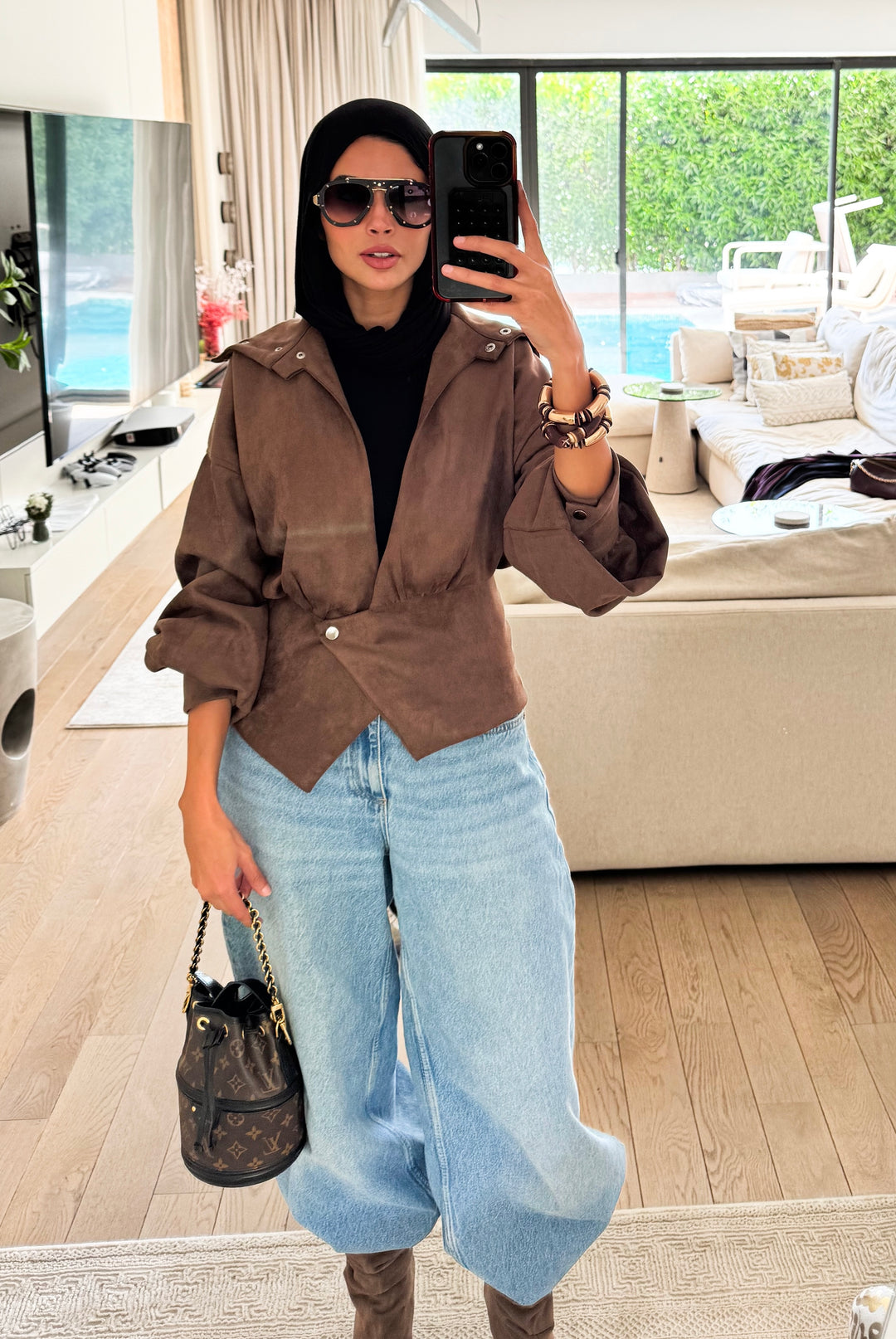 The Suede Corsette Jacket