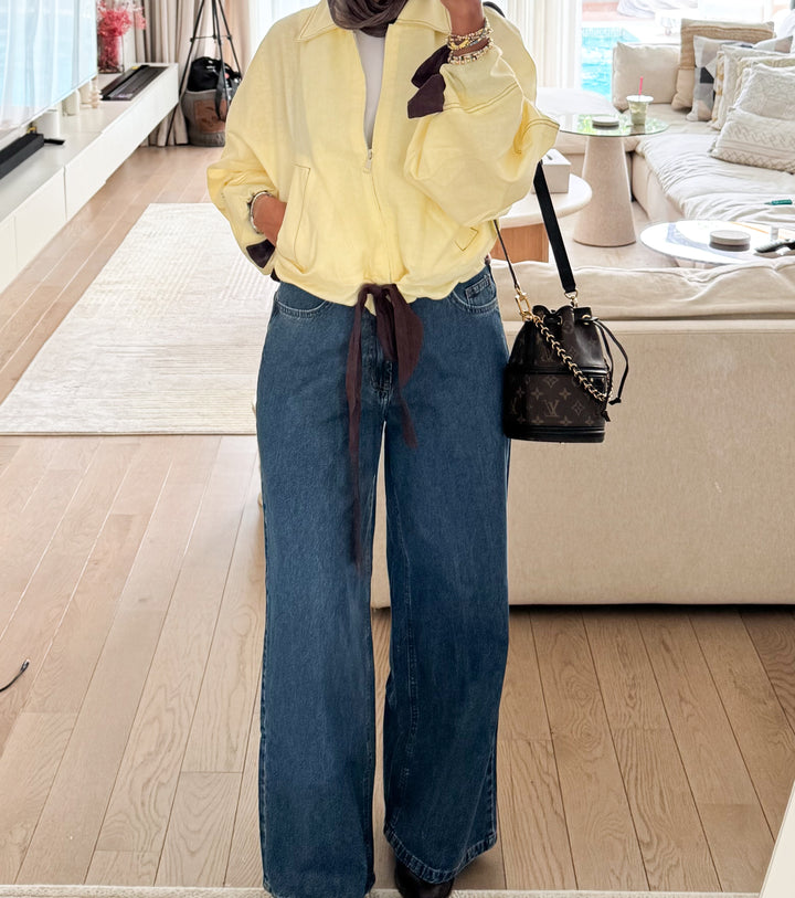 The Straight Wide Leg Pants