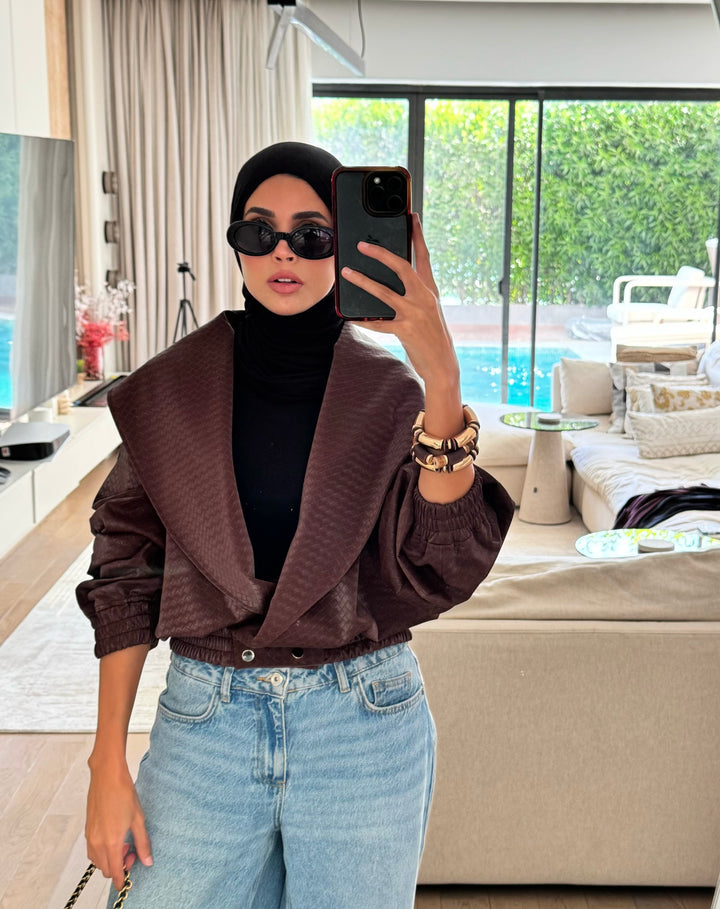 The Textured Leather Jacket