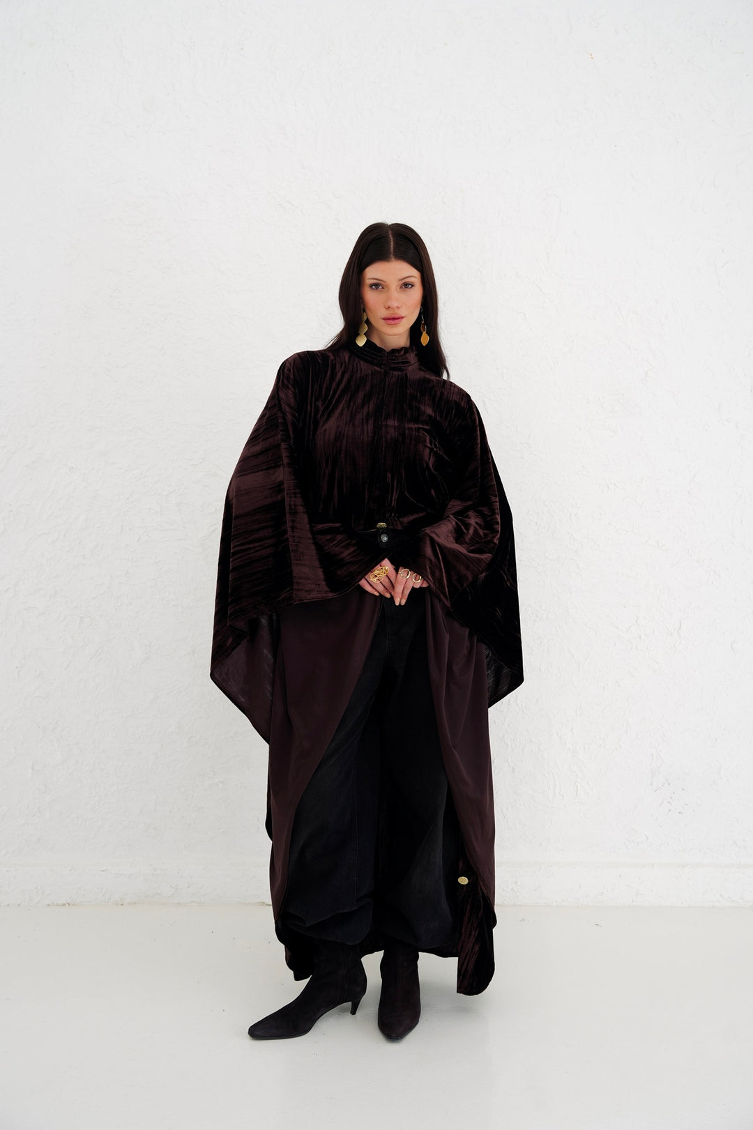 The Golden Button Velvet Blouse - PRE ORDER