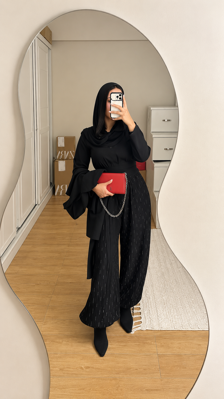 Starlight Shimmery Pants - Black