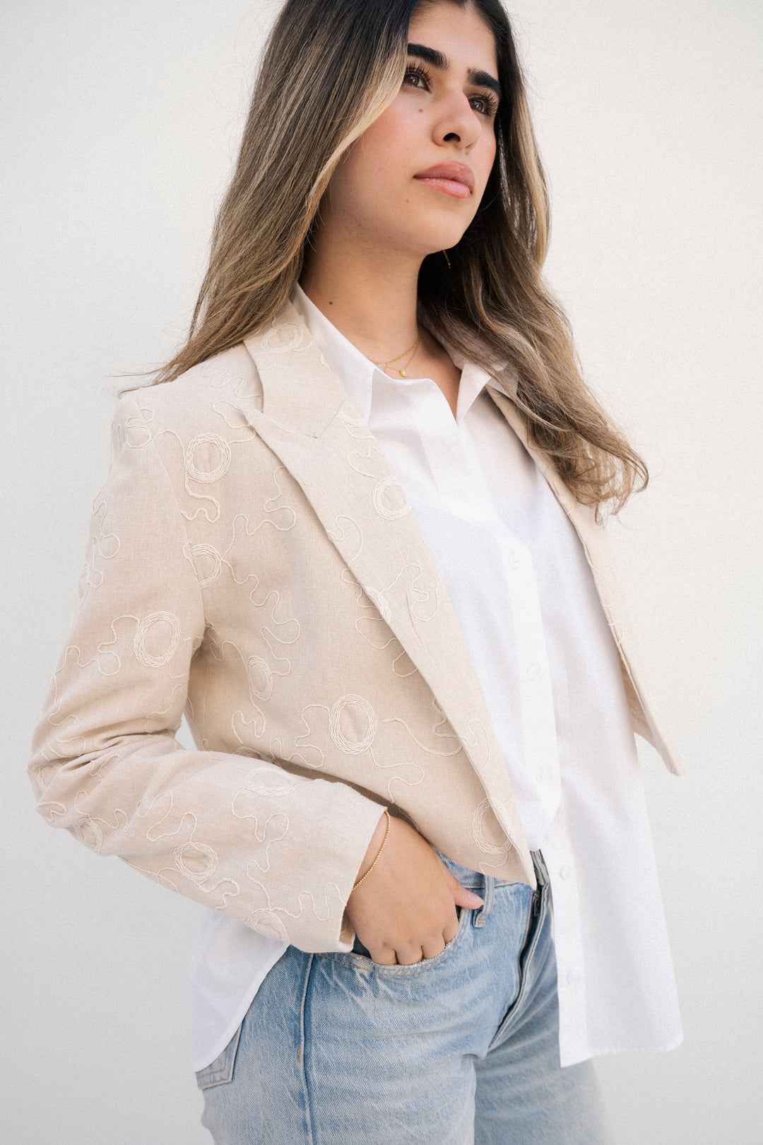 Cropped blazer