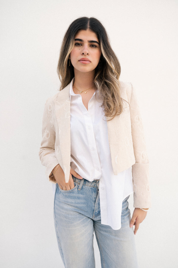 Cropped blazer