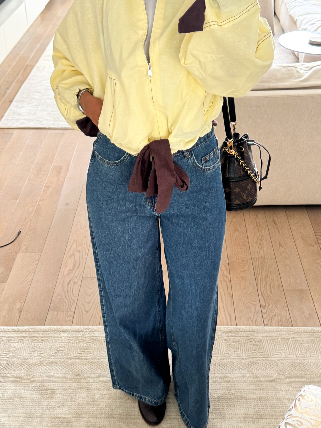The Straight Wide Leg Pants