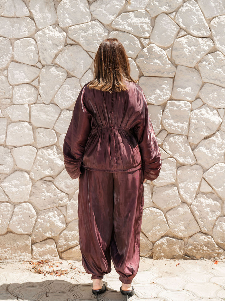 Luxe Drape Set - Burgundy