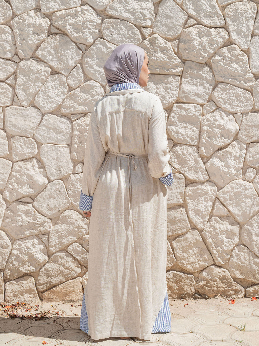 Belted Maxi Shirt Dress