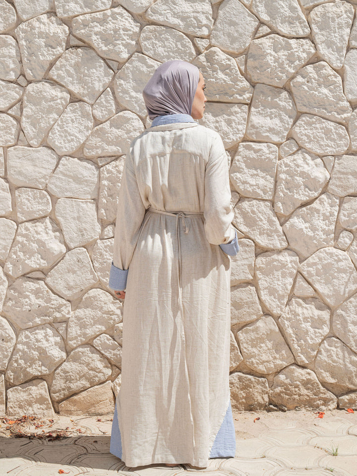 Belted Maxi Shirt Dress