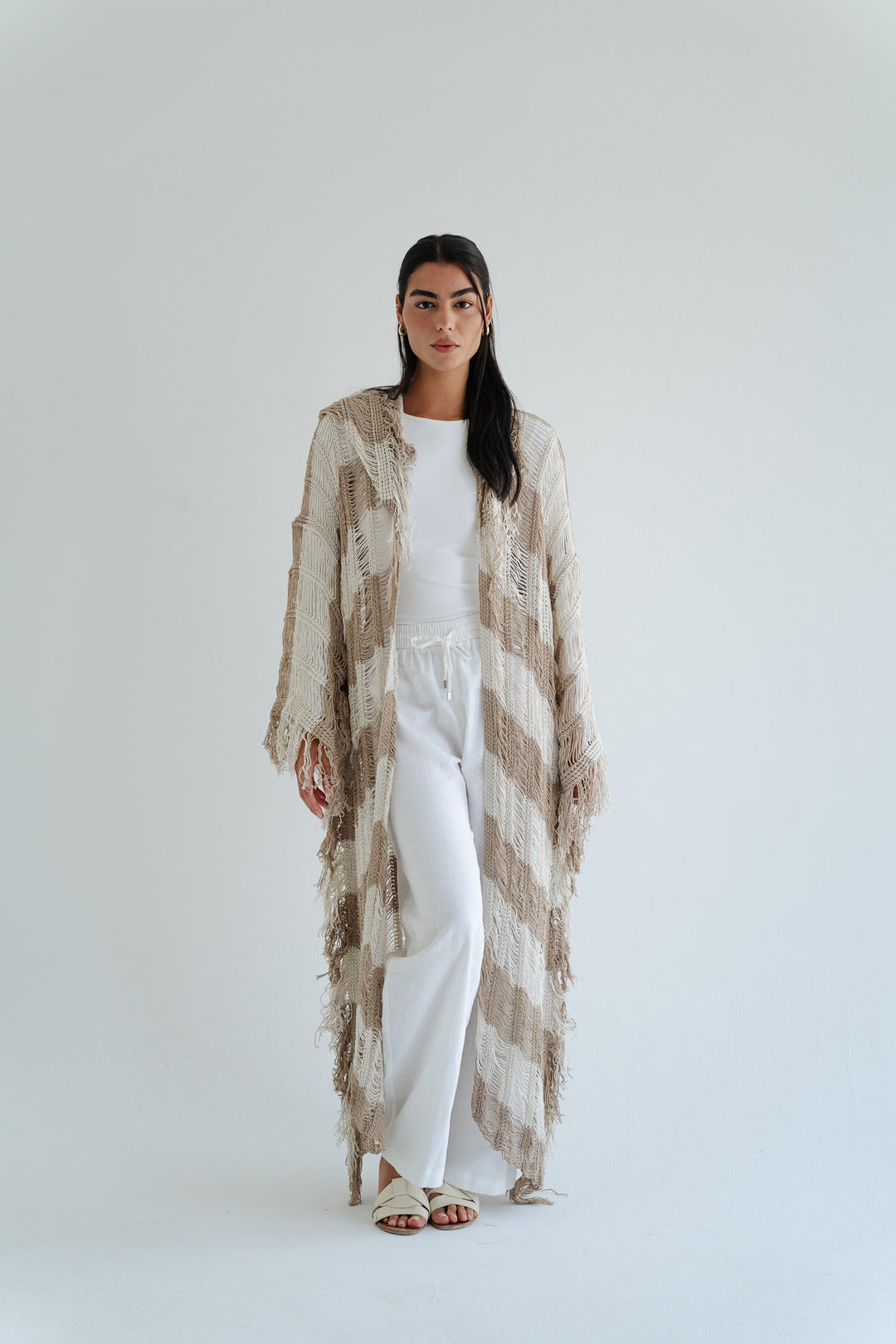 Serenity Handwoven Fringe Cardigan