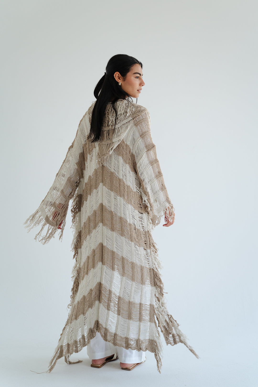 Serenity Handwoven Fringe Cardigan