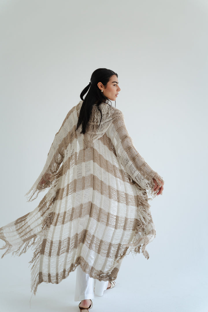 Serenity Handwoven Fringe Cardigan