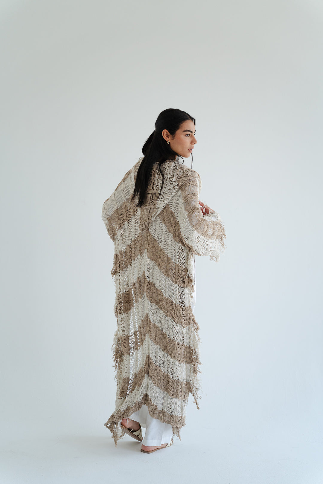 Serenity Handwoven Fringe Cardigan