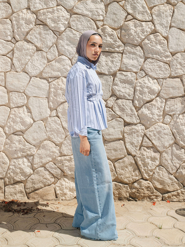 Signature Stripe Shirt - Blue