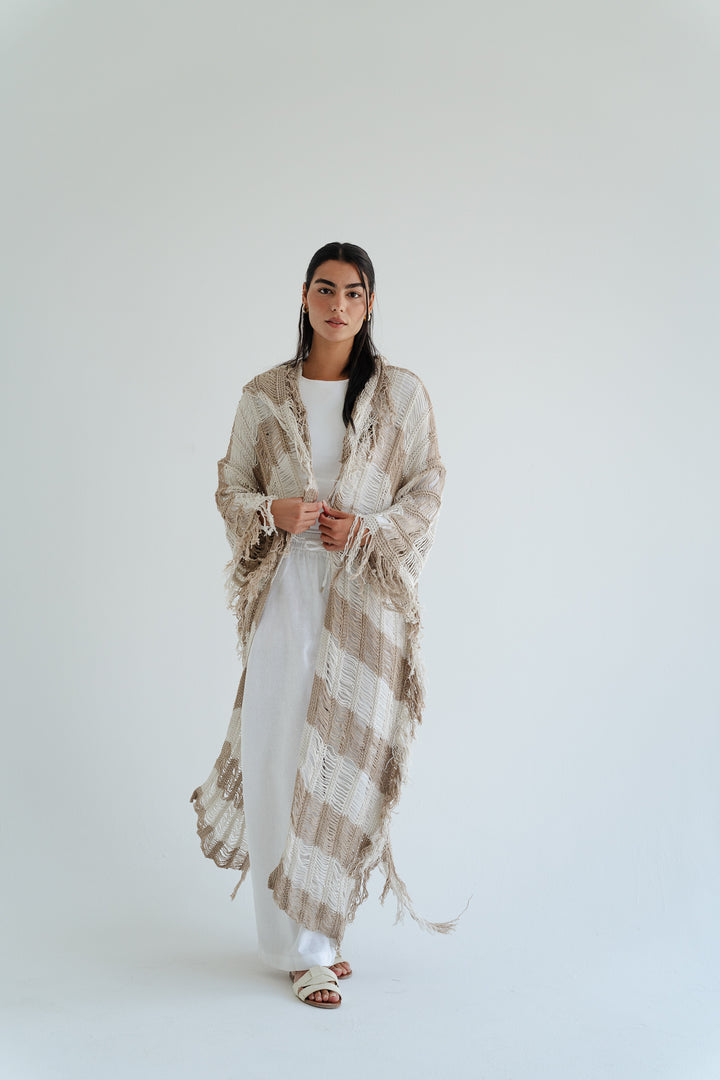 Serenity Handwoven Fringe Cardigan