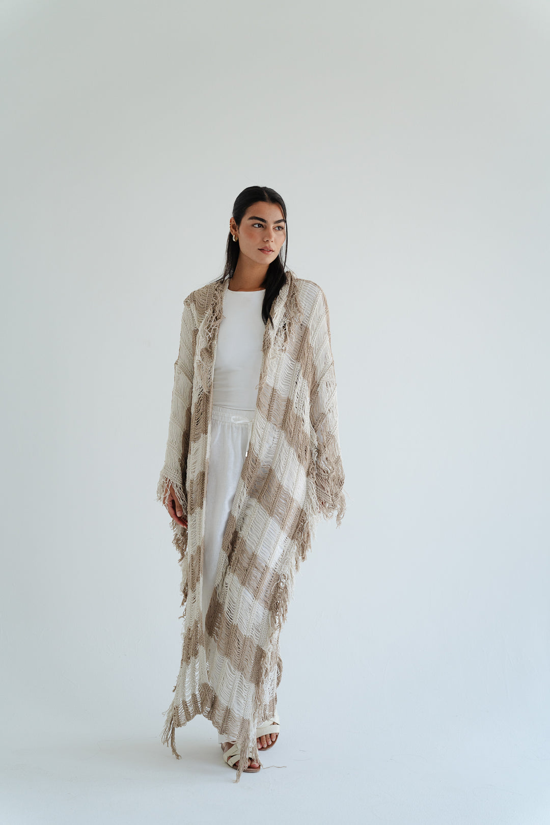 Serenity Handwoven Fringe Cardigan