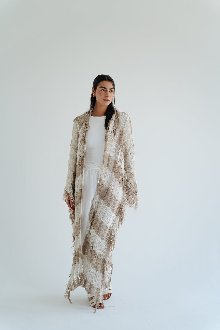 Serenity Handwoven Fringe Cardigan