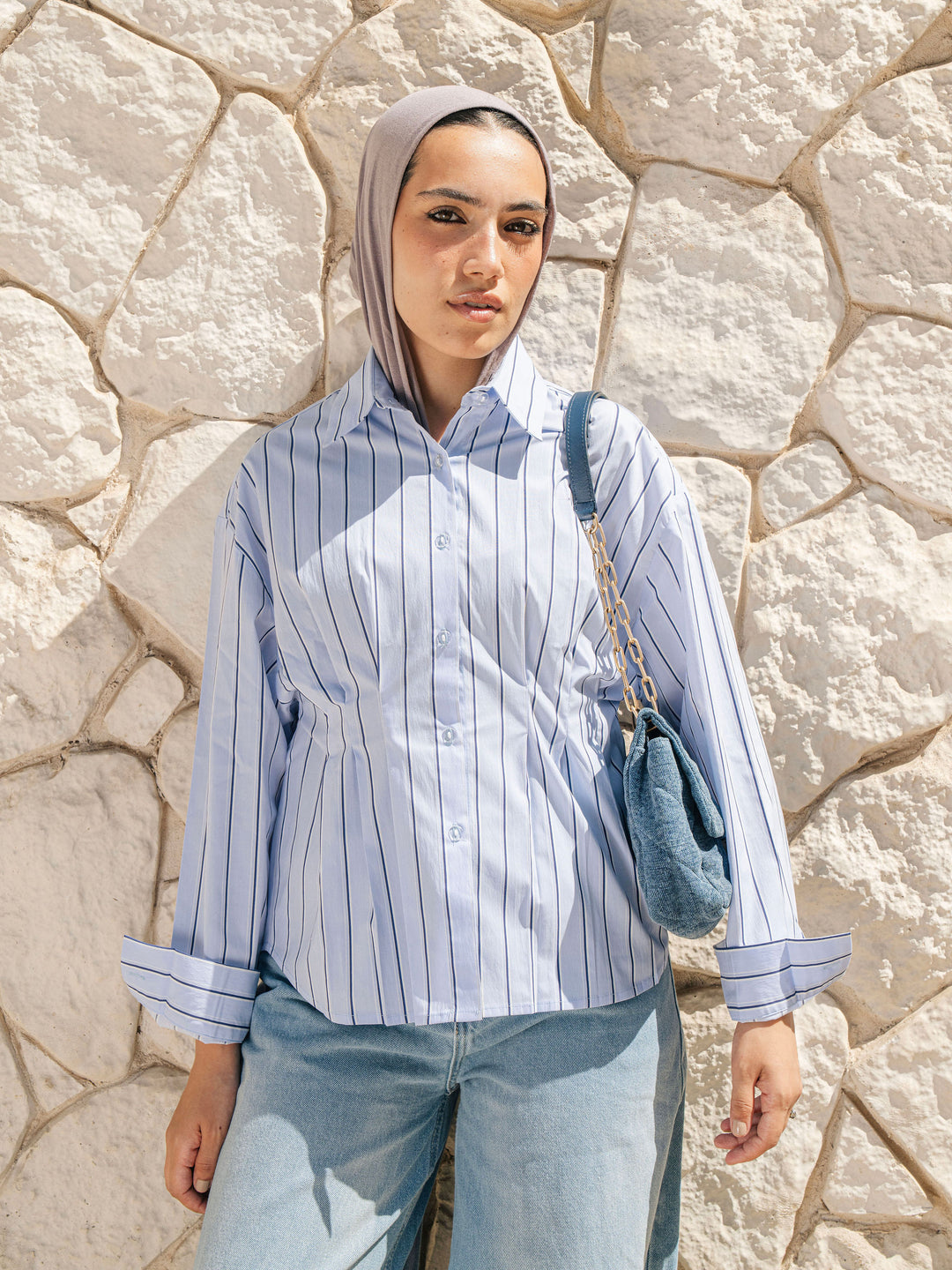 Signature Stripe Shirt - Blue