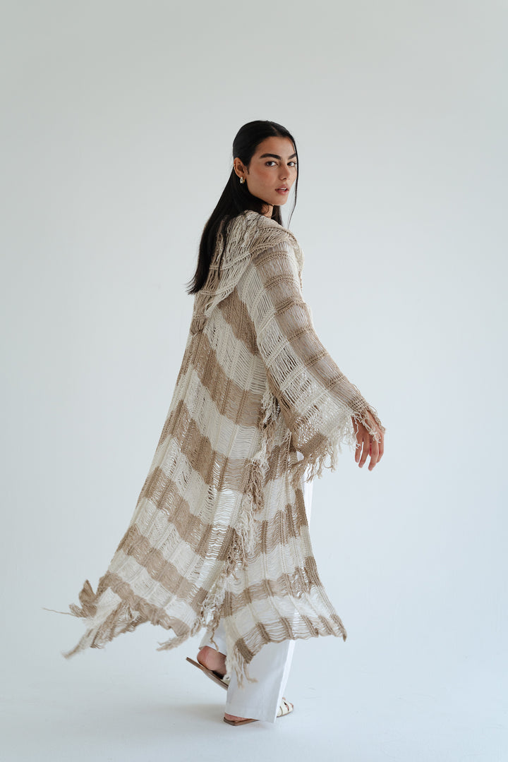Serenity Handwoven Fringe Cardigan