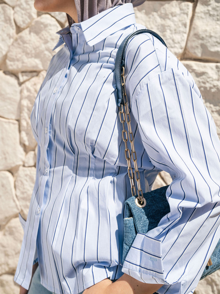 Signature Stripe Shirt - Blue