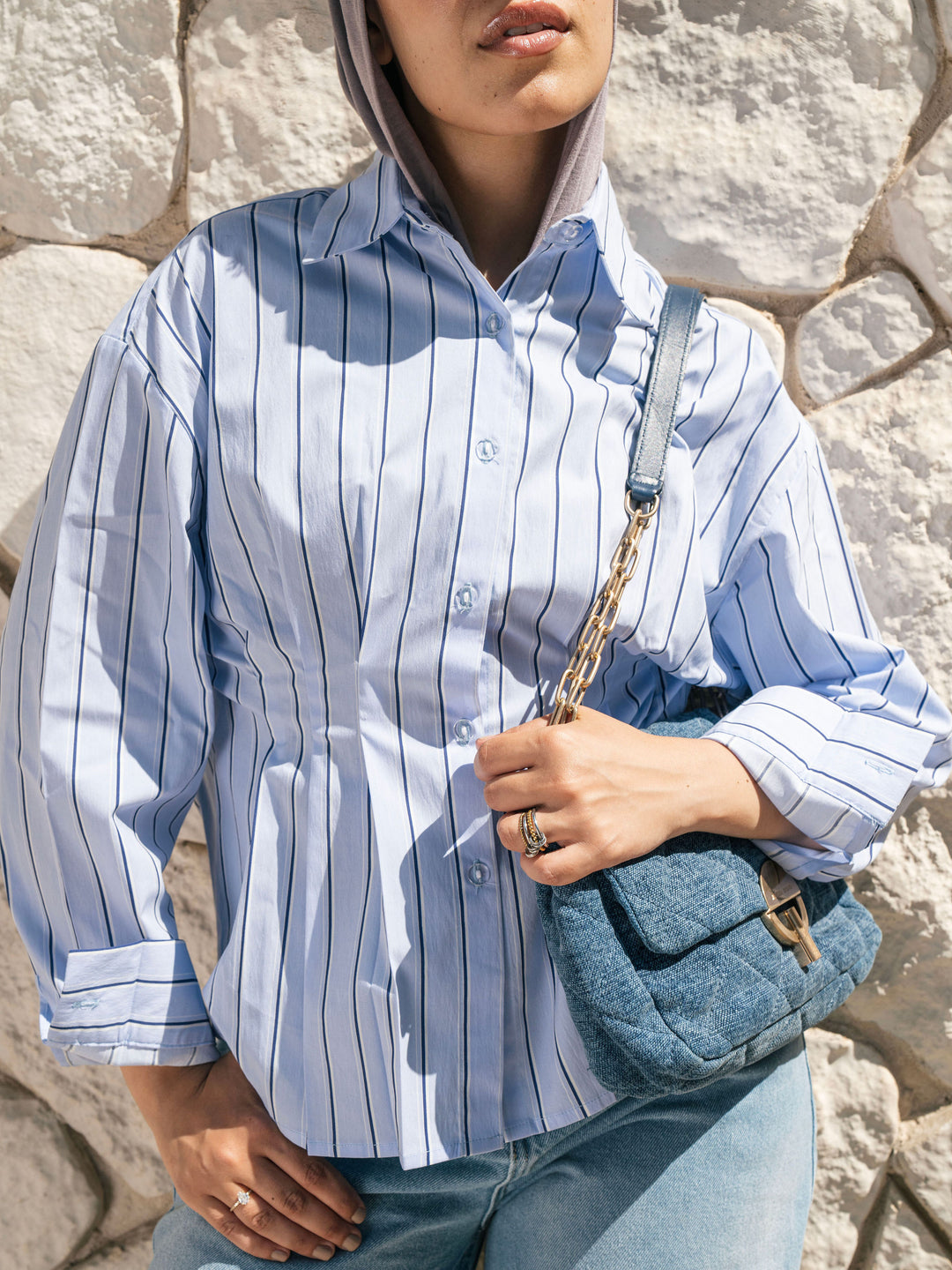Signature Stripe Shirt - Blue