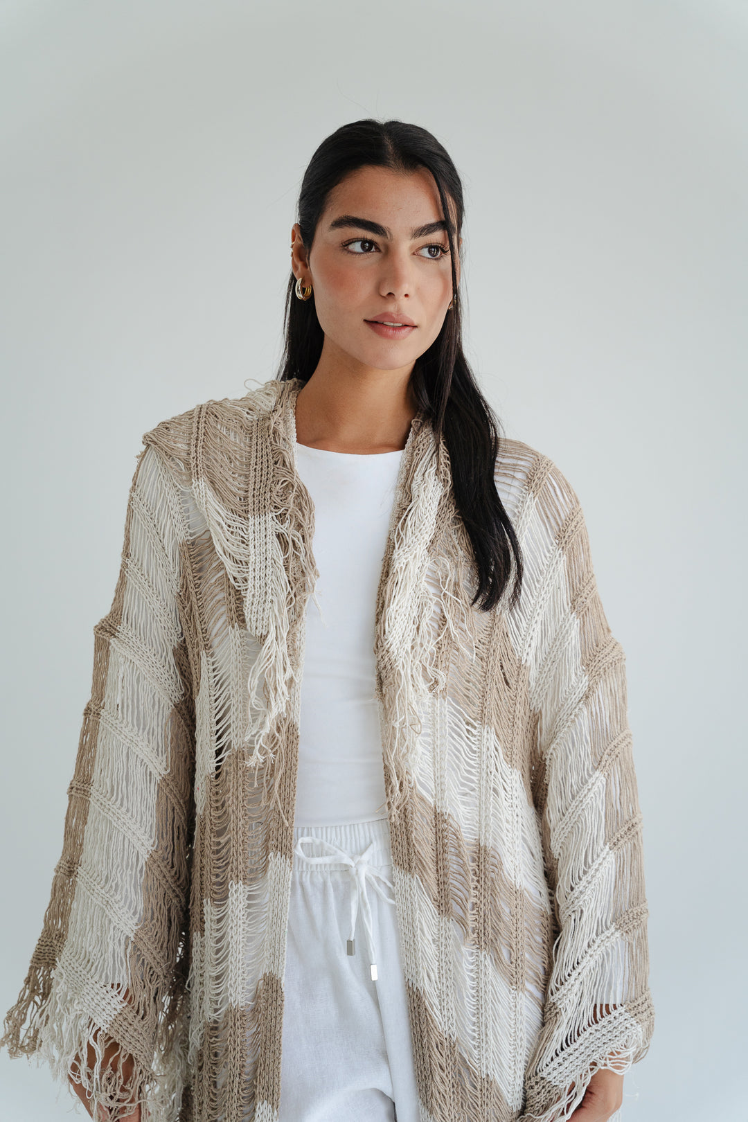 Serenity Handwoven Fringe Cardigan