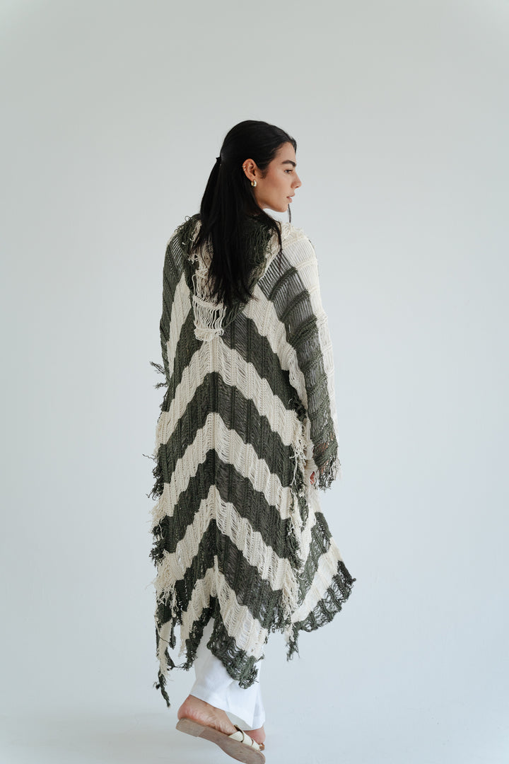 Serenity Handwoven Fringe Cardigan