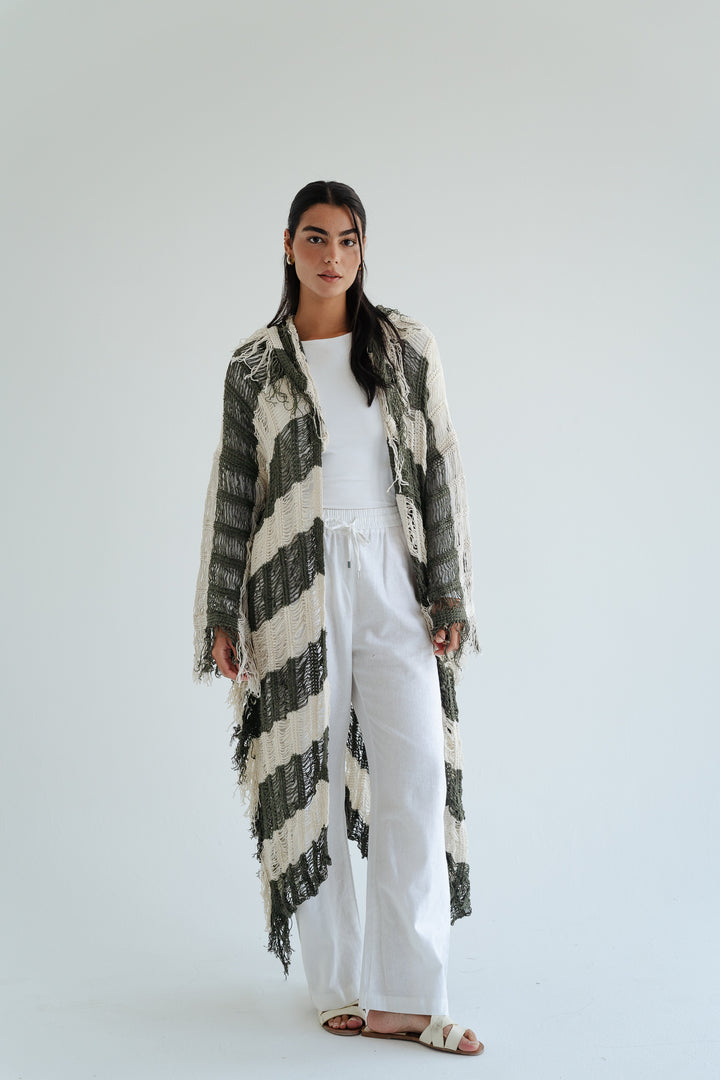 Serenity Handwoven Fringe Cardigan