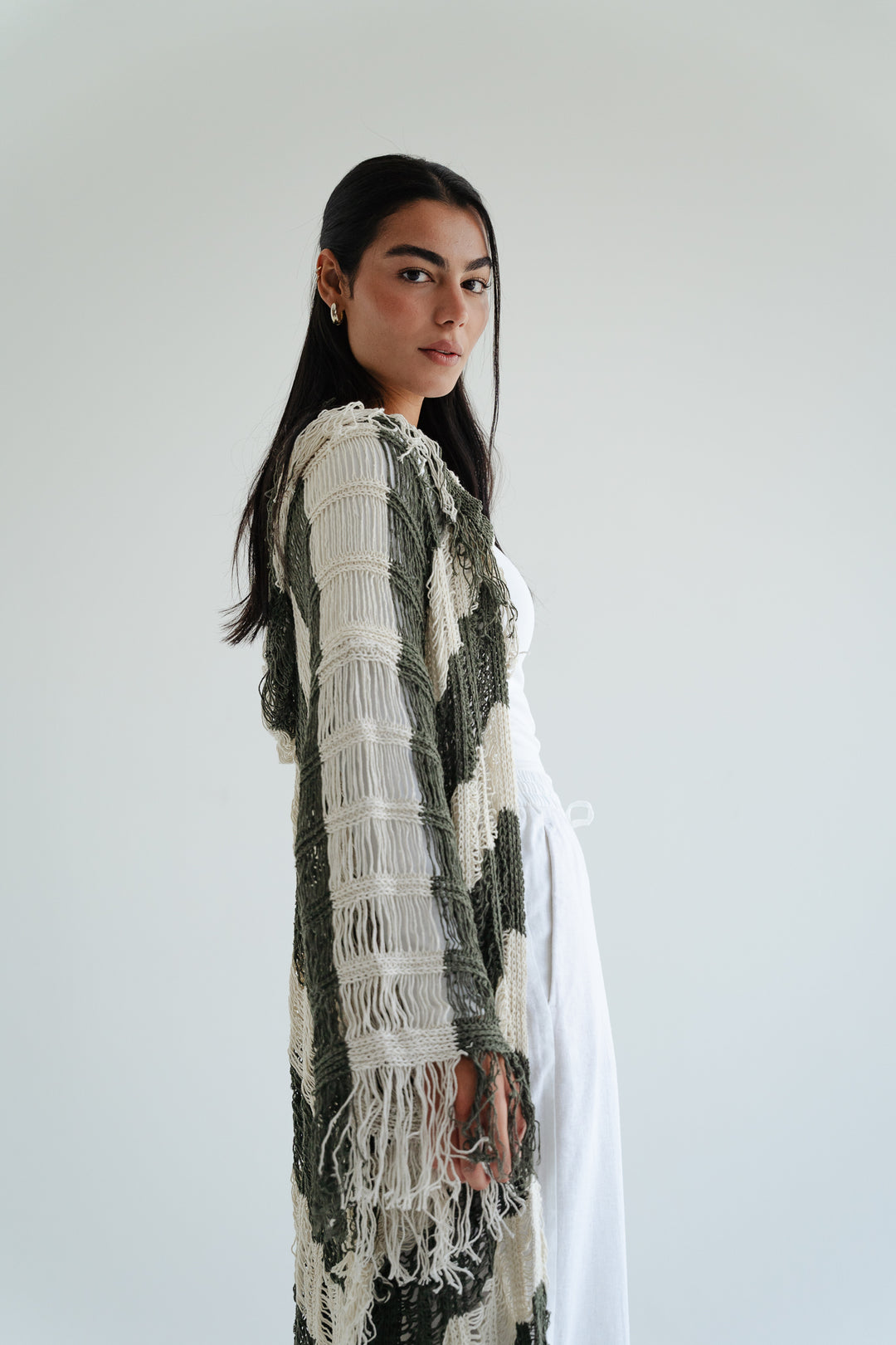 Serenity Handwoven Fringe Cardigan