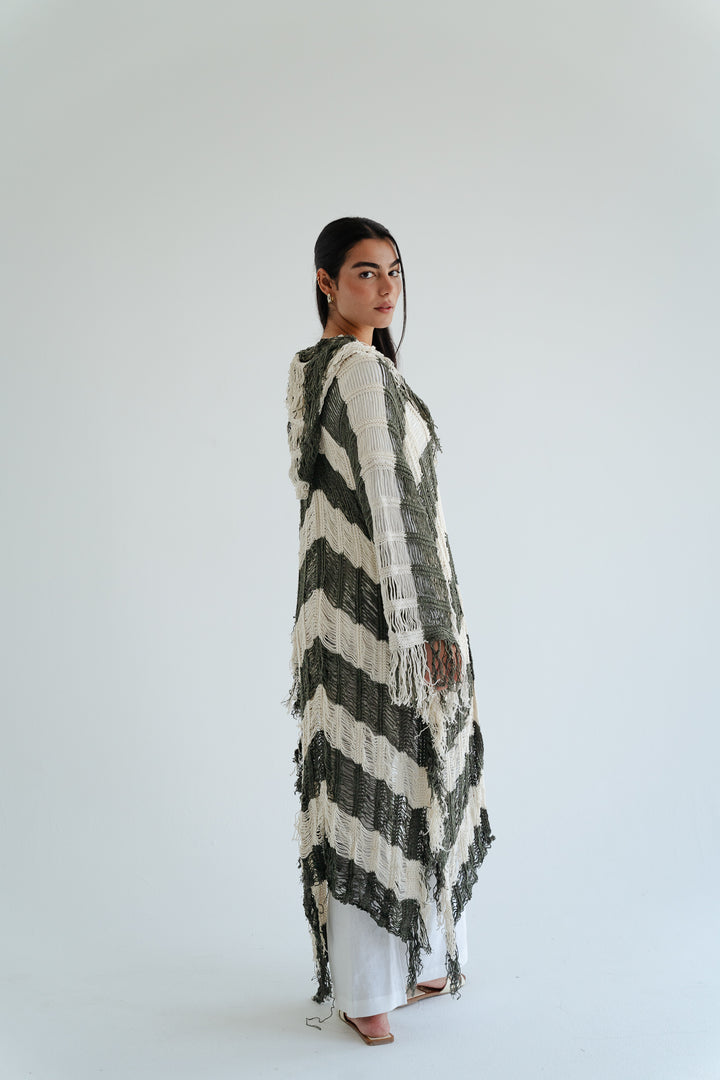 Serenity Handwoven Fringe Cardigan