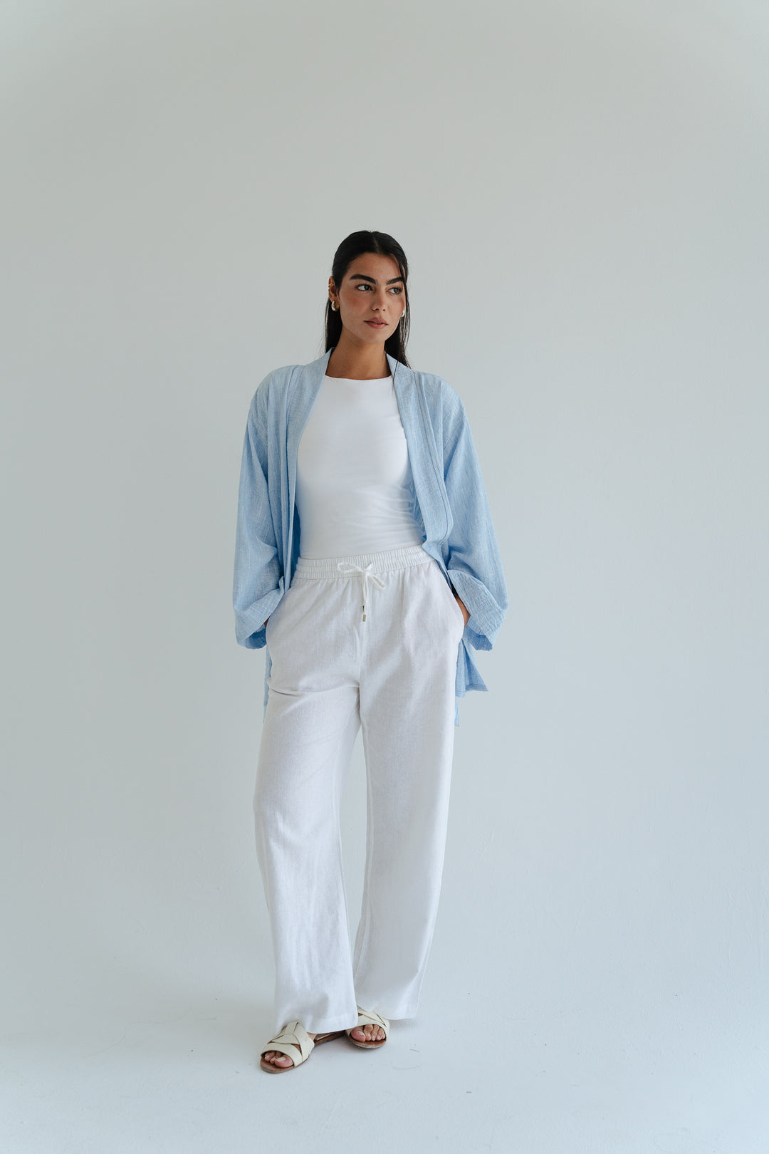 The Linen Wrap top
