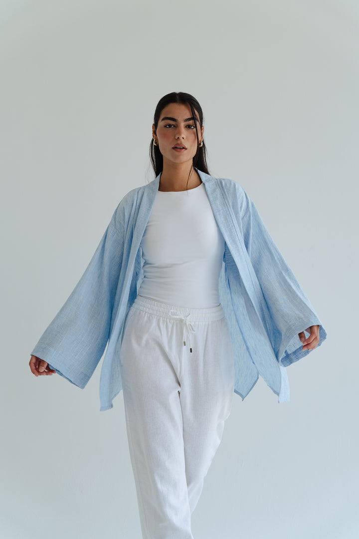 The Linen Wrap top