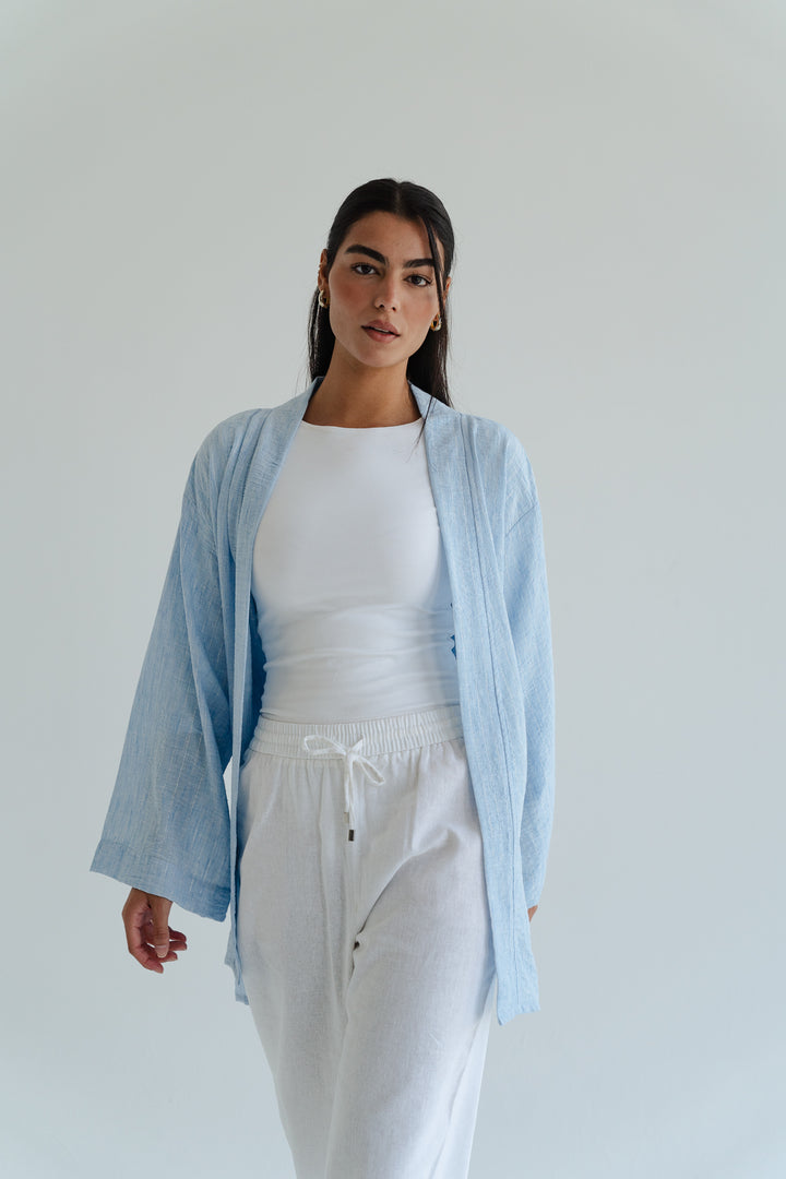 The Linen Wrap top