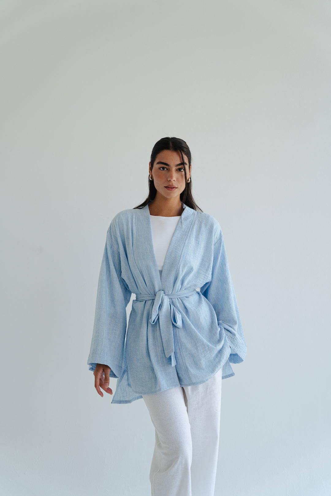 The Linen Wrap top