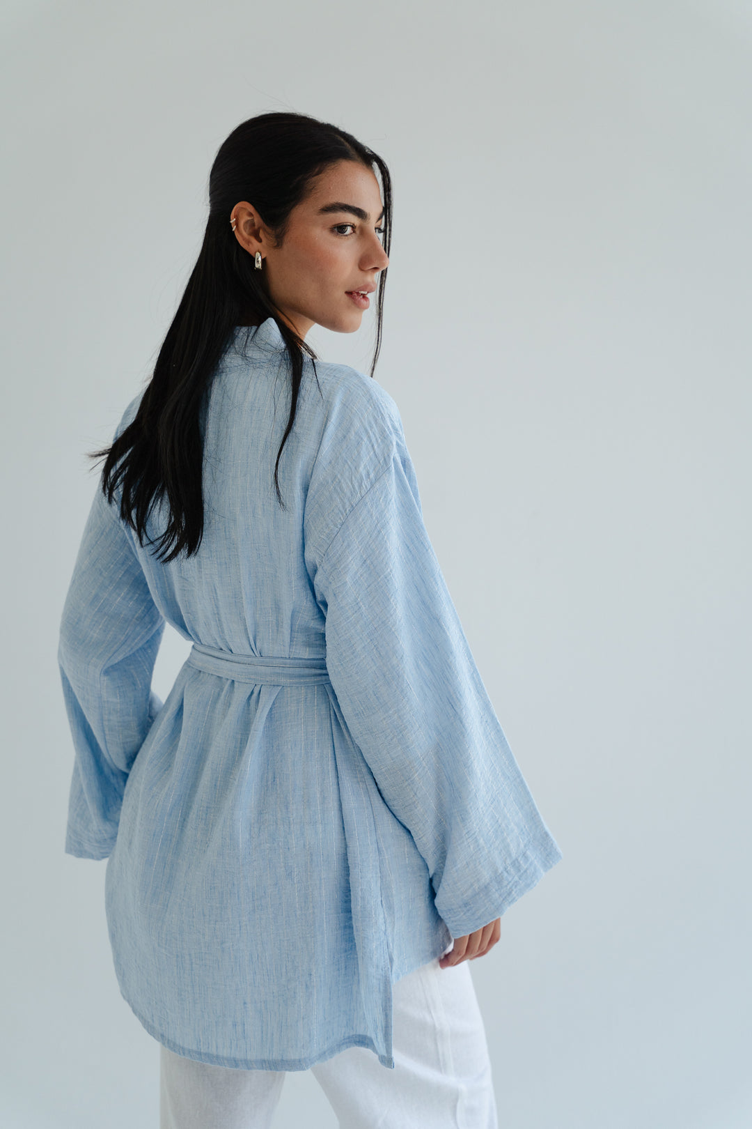 The Linen Wrap top