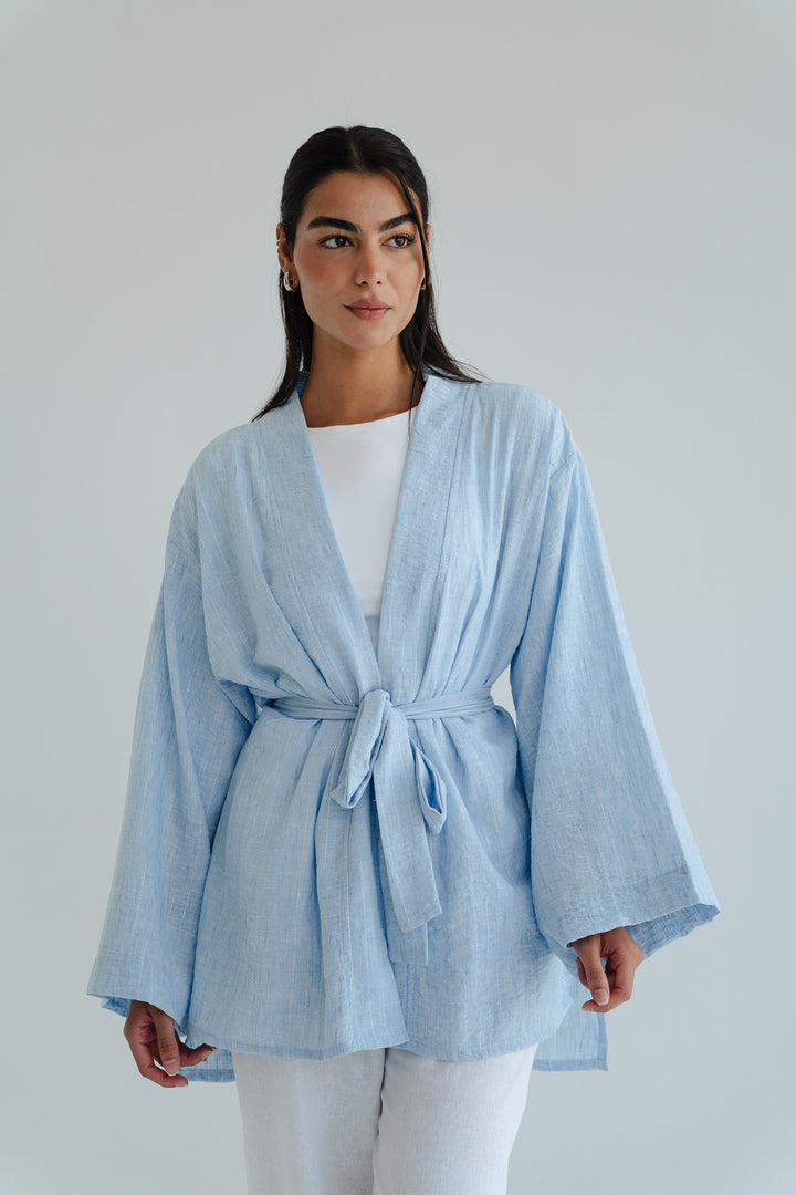 The Linen Wrap top