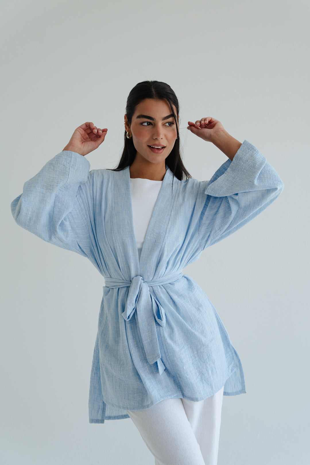 The Linen Wrap top