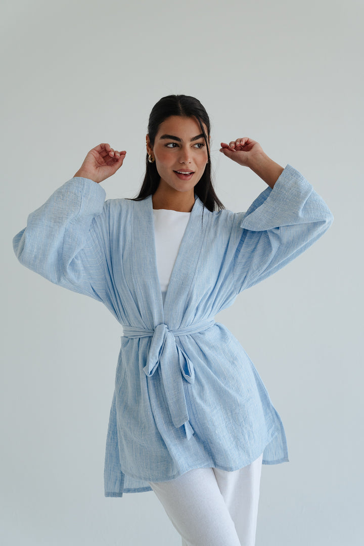The Linen Wrap top