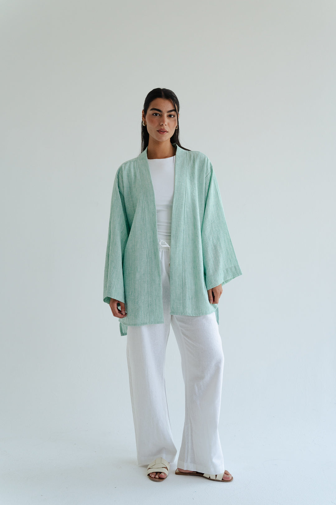 The Linen Wrap top