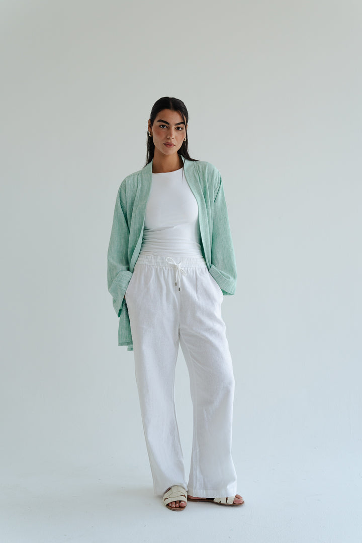 The Linen Wrap top