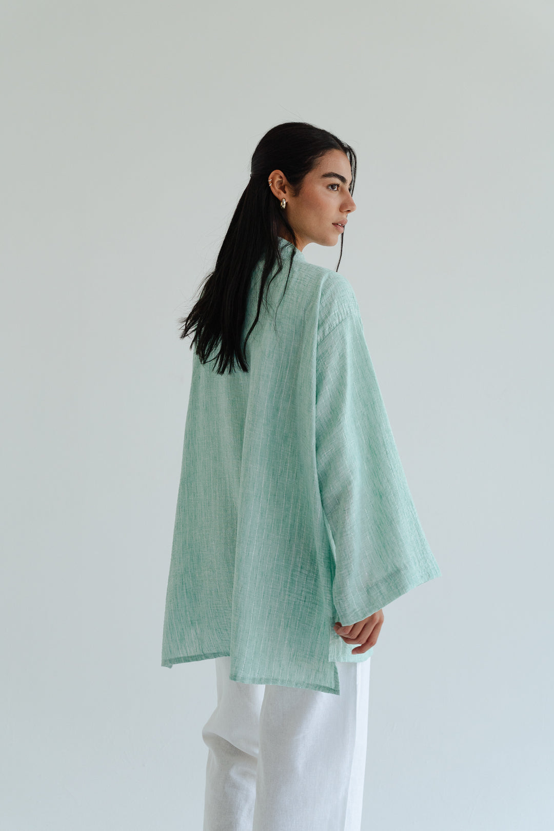 The Linen Wrap top