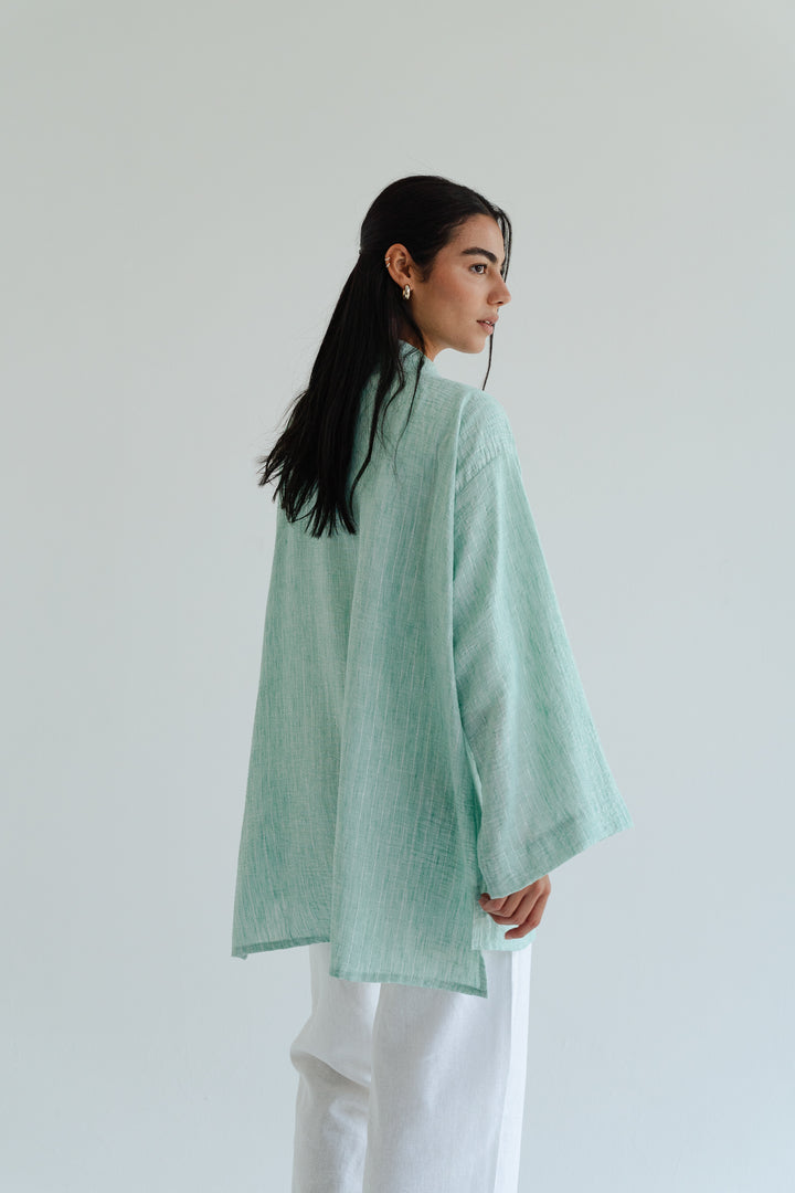 The Linen Wrap top