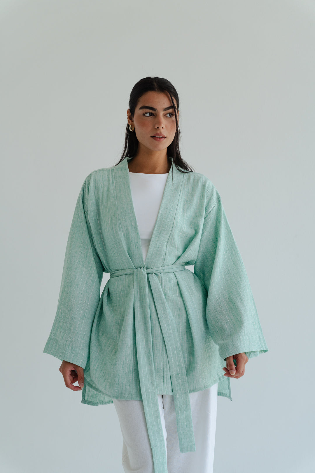 The Linen Wrap top